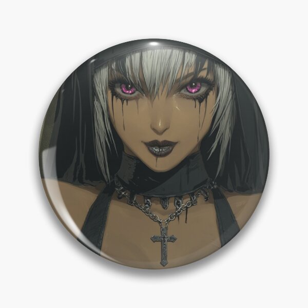 Item preview, goth nun designed and sold by CursedbyLilith.