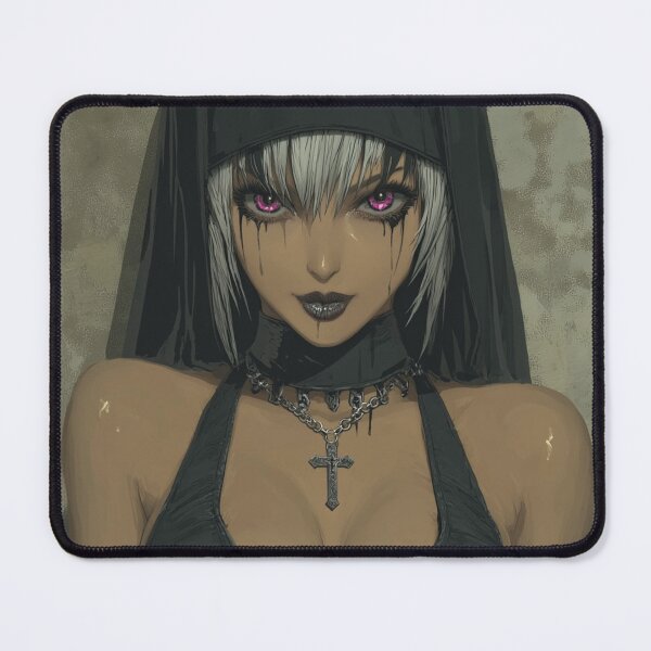 Item preview, goth nun designed and sold by CursedbyLilith.