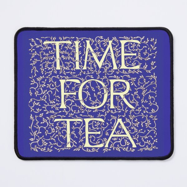 Item preview, Time For Tea in Dark Blue designed and sold by Donnahuntriss.