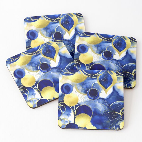 Item preview, Blue, White, And Butter Yellow Abstract Modern Designs designed and sold by DEC02.