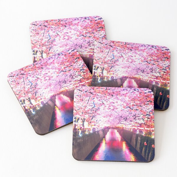Item preview, Cherry Blossom River designed and sold by Lowfidesigns.