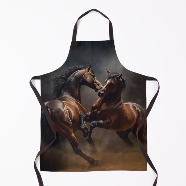 Item preview, Two Brown Horses Playing designed and sold by CritterWisdom.