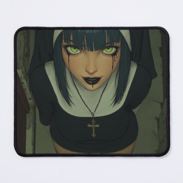 Item preview, goth nun designed and sold by CursedbyLilith.