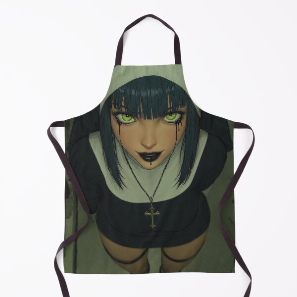 Item preview, goth nun designed and sold by CursedbyLilith.
