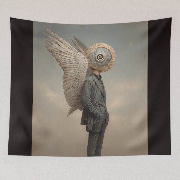 Item preview, Spiral-Eyed Angel in a Suit designed and sold by Shannon Hilson.