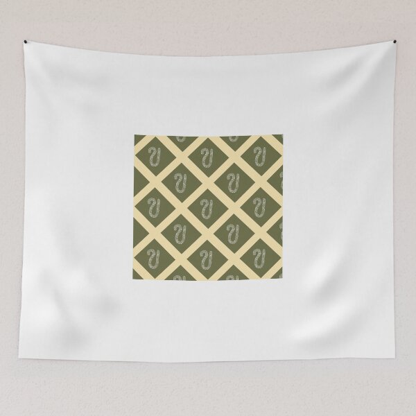 Item preview, seamless pattern with green alphabet designed and sold by Pugavatar.