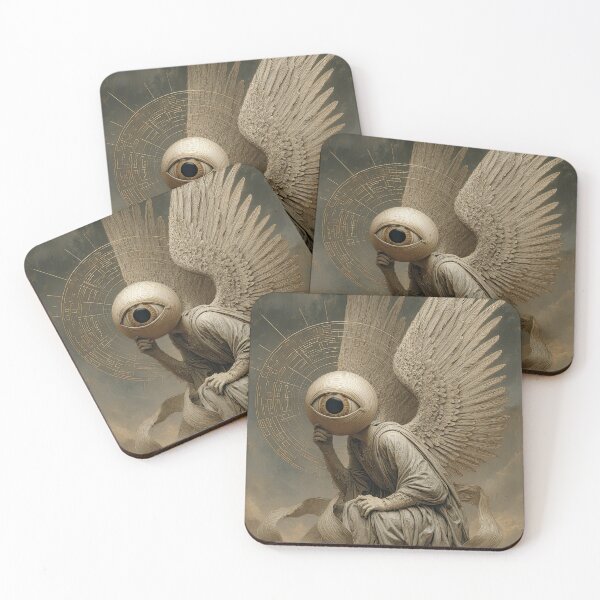 Item preview, Kneeling Angel with Labyrinth Eye designed and sold by Shannon Hilson.