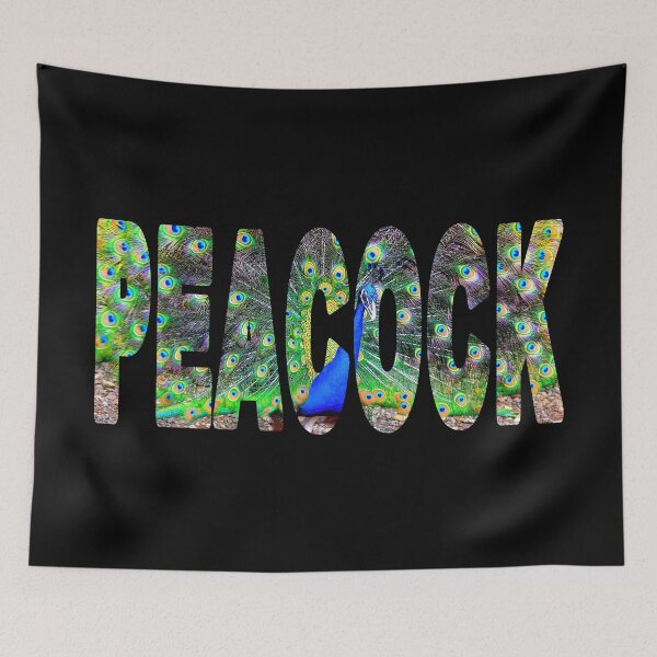 Item preview, PEACOCK - Brilliant Blue Bird with Fantastic Spray of rear Feathers designed and sold by Adam Gormley.