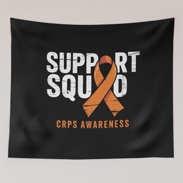 Item preview, Support Squad Family Team RSD CRPS Awareness Orange Ribbon designed and sold by ConceptualVibes.