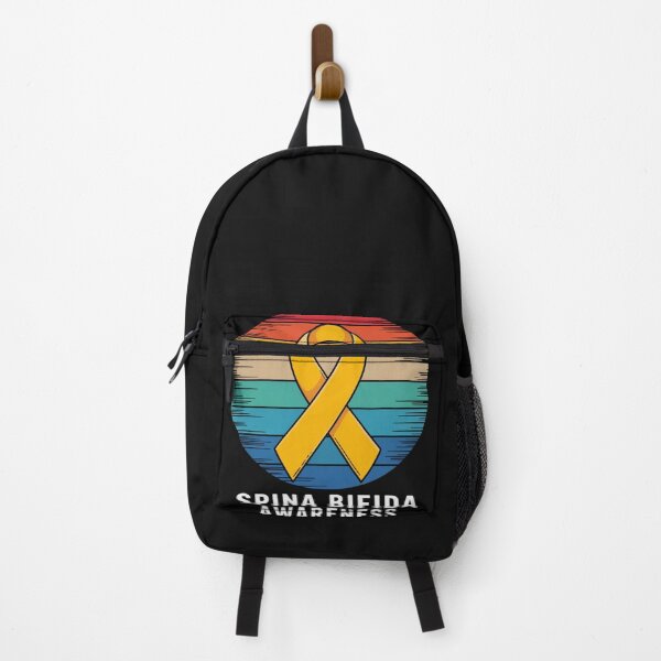 Item preview, Spina Bifida Awareness Vintage Yellow Ribbon SUpport designed and sold by ConceptualVibes.