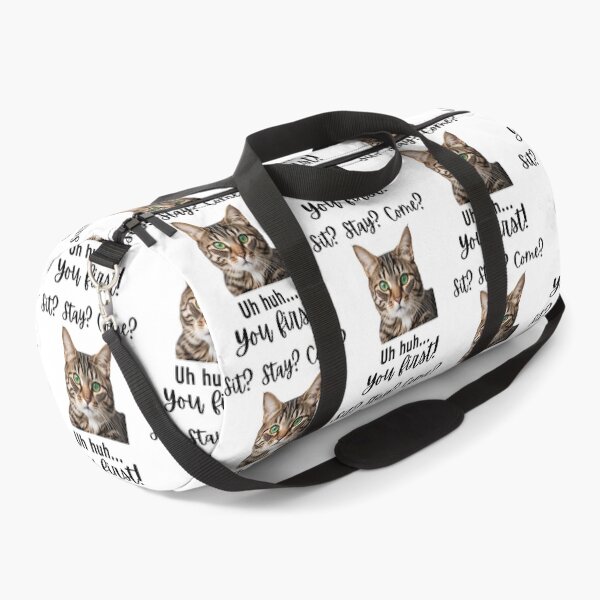 Item preview, Funny Silver Tabby Cat – “Sit? Stay? Come? Uh huh. You First!” | Sassy Disobedient Kitty Quote designed and sold by Fredster1966.