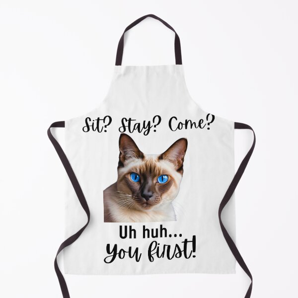 Item preview, Funny Siamese Cat – “Sit? Stay? Come? Uh huh. You First!” | Sassy Feline Attitude Design designed and sold by Fredster1966.