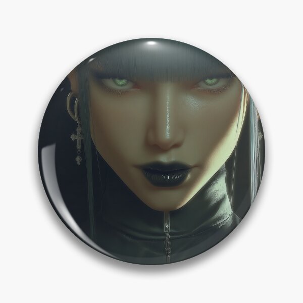 Item preview, goth nun designed and sold by CursedbyLilith.