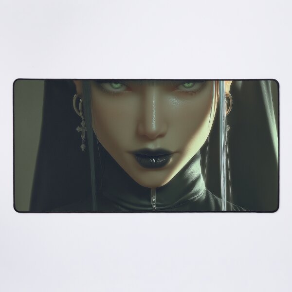 Item preview, goth nun designed and sold by CursedbyLilith.