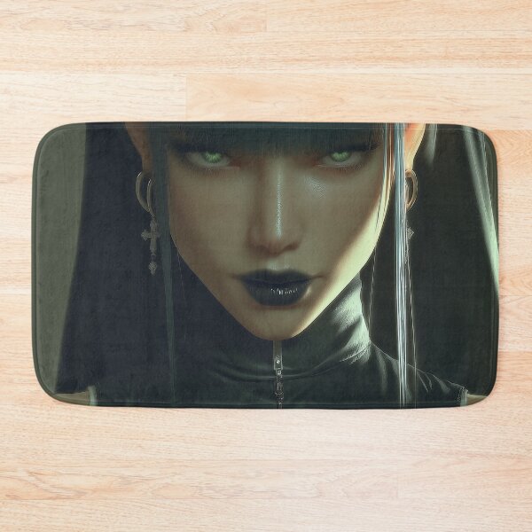 Item preview, goth nun designed and sold by CursedbyLilith.