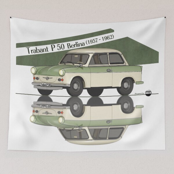 Item preview, Trabant P50 Marmorweiss und Damastgrün Farbe (1957–1962) – The icon of the East designed and sold by Azaziel.