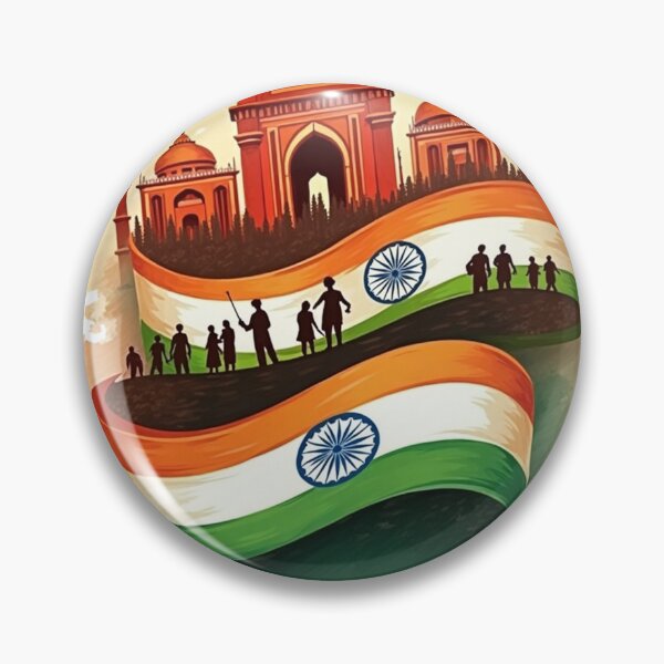 Item preview, Indian Flag & Gateway of India – Independence Day T-Shirt designed and sold by Illustrator Bhaiya.