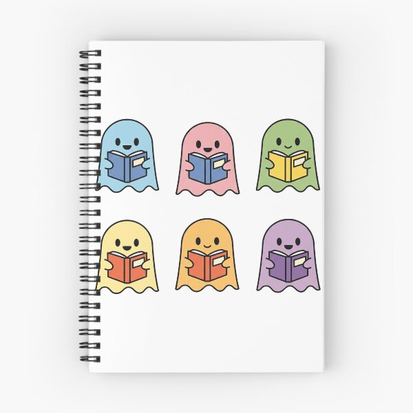 Item preview, Bookish Ghosts | Whimsically Spooky and Cozy Literary Graphic designed and sold by Tw1nsAIArt.