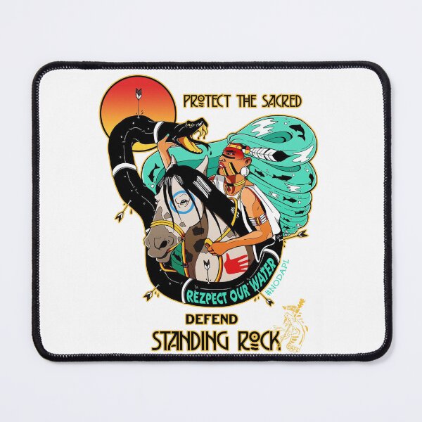 Item preview, Native american Indian American Defend Standing Rock  designed and sold by charliebenedit.