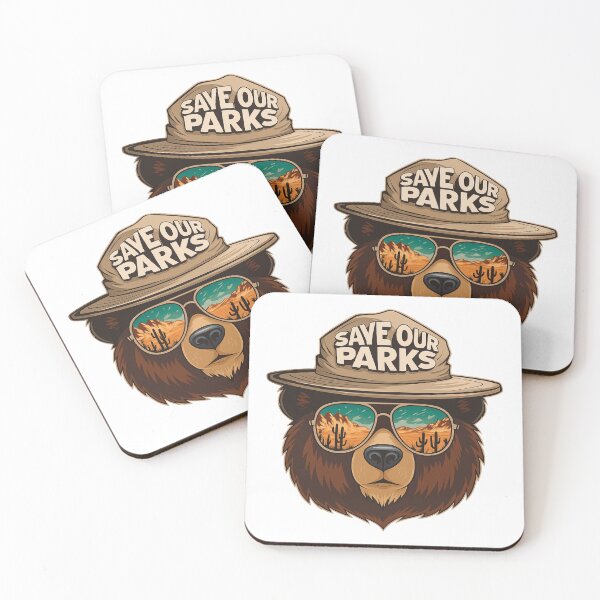 Item preview, Protect & save our national parks - smokey the bear Resist hands off our animals  designed and sold by SkeletonsDanger.