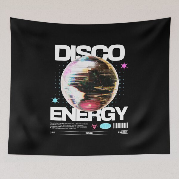 Item preview, DISCO - Disco Ball Energy (White)  designed and sold by Discothreadz.