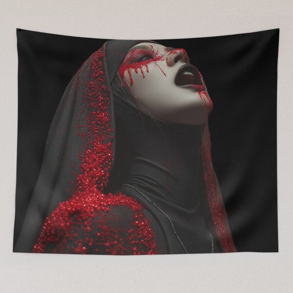 Item preview, goth nun designed and sold by CursedbyLilith.
