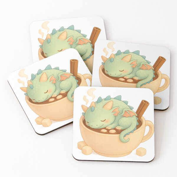Item preview, Sweet Baby Dragon Hot Chocolate Mug designed and sold by PufftailStudio.