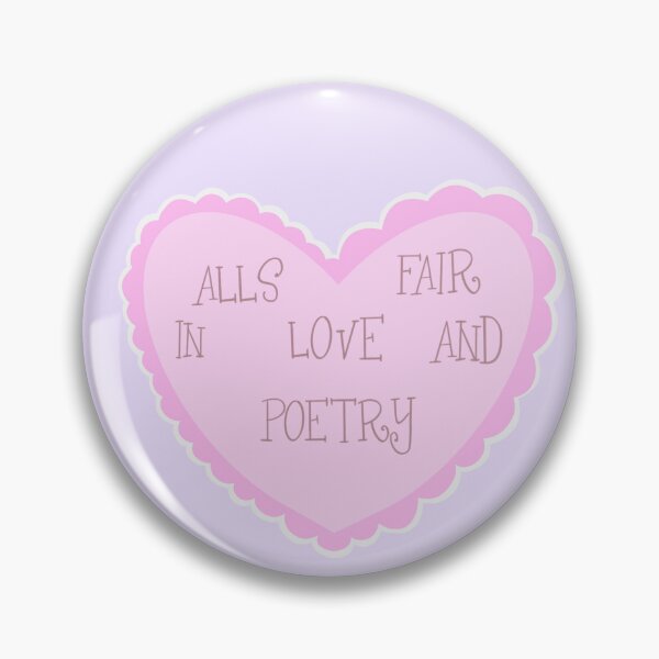 Item preview, Alls fair In love and poetry designed and sold by Catstars.