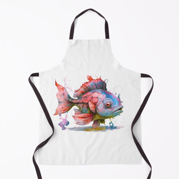 Item preview, Vibrant Watercolor Fish – Splashy Ocean Art designed and sold by NalayakNobita.