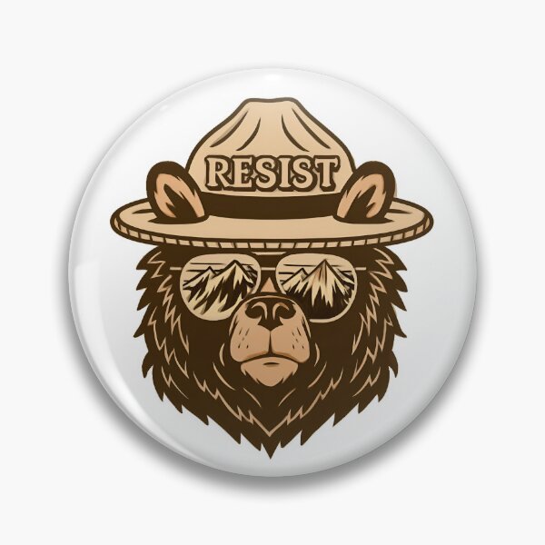 Item preview, Resistance Protect our national parks - smokey the bear Resist foxtrot delta tango designed and sold by SkeletonsDanger.