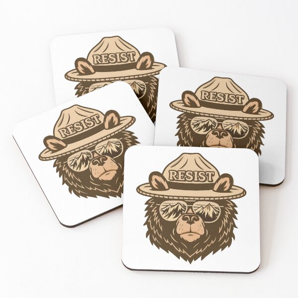 Item preview, Resistance Protect our national parks - smokey the bear Resist foxtrot delta tango designed and sold by SkeletonsDanger.