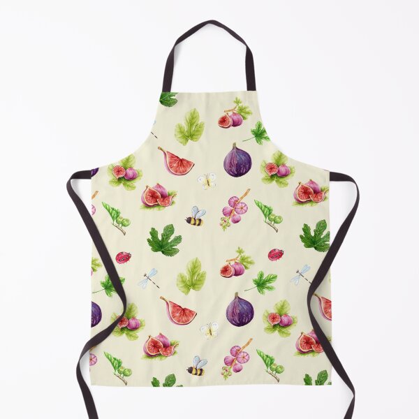 Item preview, Fresh Figs Watercolor Garden bugs Pattern designed and sold by Neeshki.