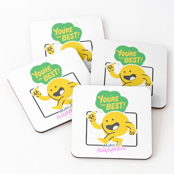 Item preview, You're The Best Make It Happen Yellow Joyful Runner designed and sold by SplashTastic.