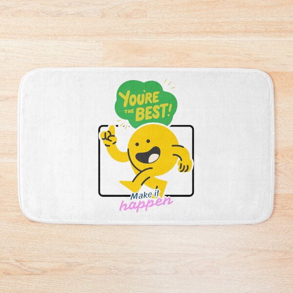 Item preview, You're The Best Make It Happen Yellow Joyful Runner designed and sold by SplashTastic.