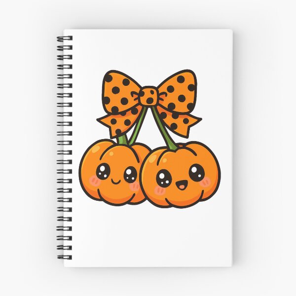 Item preview, Kawaii Pumpkin With Polka Dot Bow Ribbon Halloween designed and sold by thebest-2studio.
