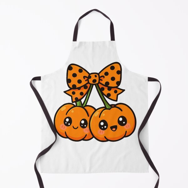 Item preview, Kawaii Pumpkin With Polka Dot Bow Ribbon Halloween designed and sold by thebest-2studio.
