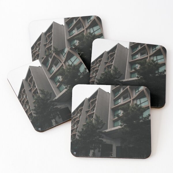 Item preview, Modern Buildings with Wavy Facades and Green Trees designed and sold by OdysseyProject.