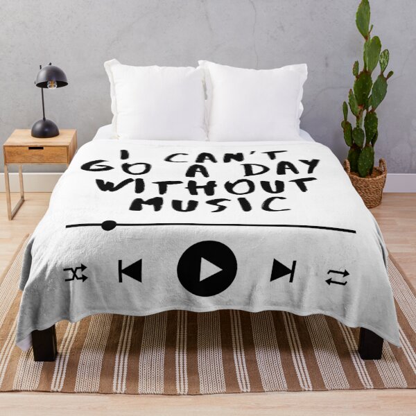 Item preview, I Can’t Go a Day Without Music – Music Lover Quote  designed and sold by SWETA HALDER.