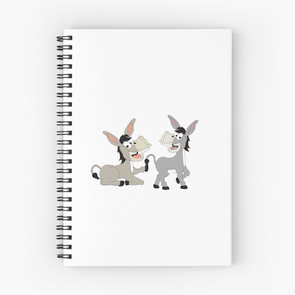Item preview, Donkey and Donkey Funny Cartoon Duo - Playful Animal Art designed and sold by Pixelaire.