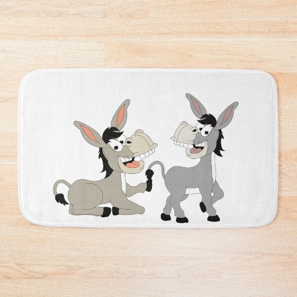 Item preview, Donkey and Donkey Funny Cartoon Duo - Playful Animal Art designed and sold by Pixelaire.