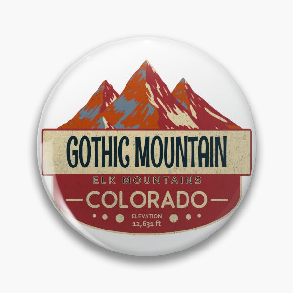 Artikelvorschau, Gothic Mountain, Elk Mountains, Colorado Mountain Abzeichen entworfen und verkauft von Wanderful-roads.