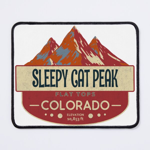 Item preview, Sleepy Cat Peak, Flat Tops, Colorado Mountain Badge designed and sold by Wanderful-roads.