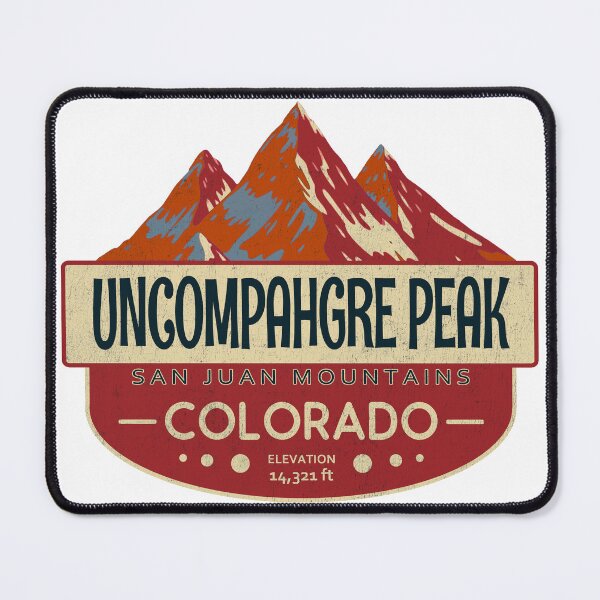 Item preview, Uncompahgre Peak, San Juan Mountains, Colorado Mountain Badge designed and sold by Wanderful-roads.