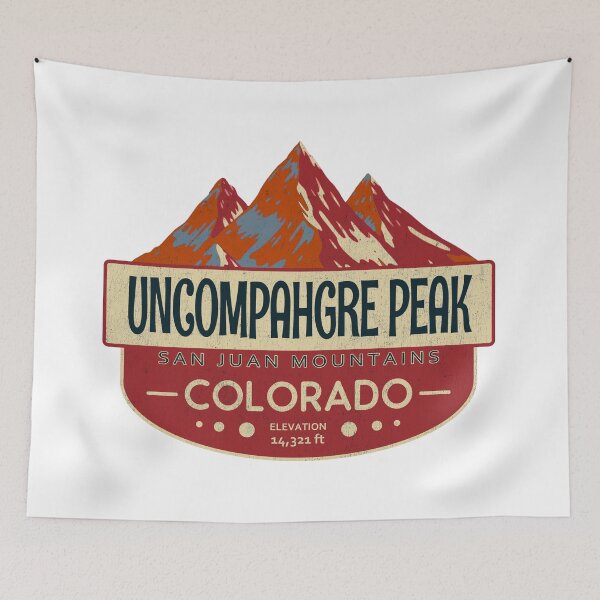 Item preview, Uncompahgre Peak, San Juan Mountains, Colorado Mountain Badge designed and sold by Wanderful-roads.
