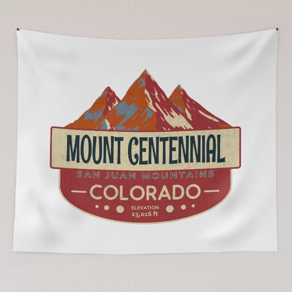 Artikelvorschau, Mount Centennial, San Juan Mountains, Colorado Mountain Badge entworfen und verkauft von Wanderful-roads.