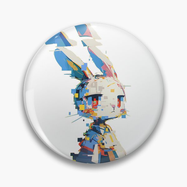 Item preview, Glitchy Bunny with Digital Glow designed and sold by Christian Weiss.
