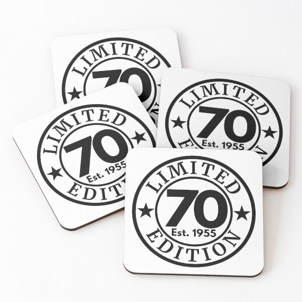 Item preview, Limited 70 Edition 1955, Vintage 70th Birthday Celebration, Born in 1955 Milestone Design designed and sold by highflycrafts.