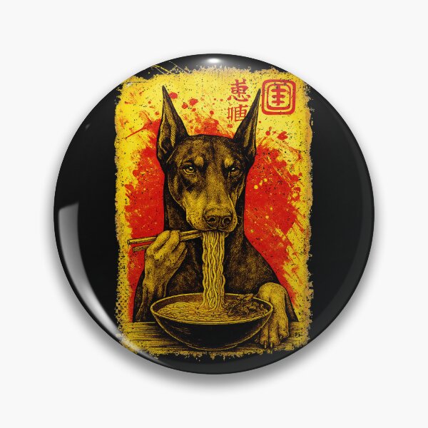 Artikelvorschau, DOBERMANN ESST RAMEN | T-Shirt für Haustier- und Hundeliebhaber für Männer und Frauen entworfen und verkauft von panchiTWO.