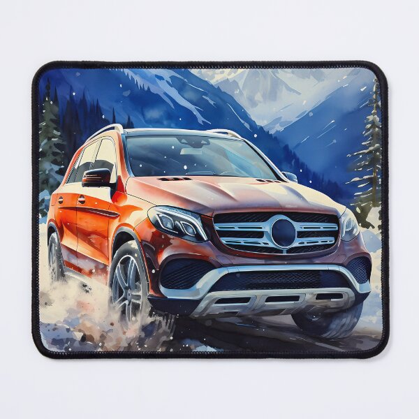 Item preview, Luxury SUV Tackles Snowy Mountain Terrain designed and sold by RevUpDesign.