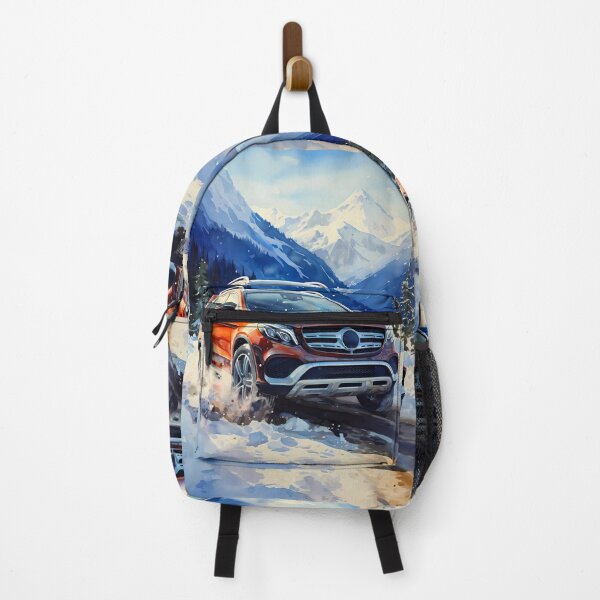 Item preview, Luxury SUV Tackles Snowy Mountain Terrain designed and sold by RevUpDesign.